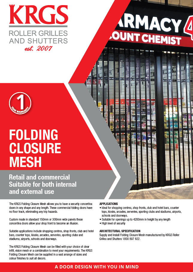 Folding Closure Brochure - Mesh